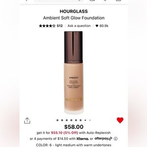 Hourglass ambient lighting foundation shade 6